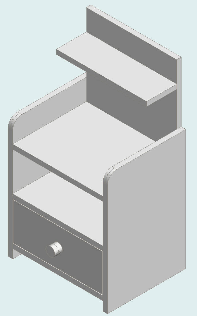 Warm White Nightstand