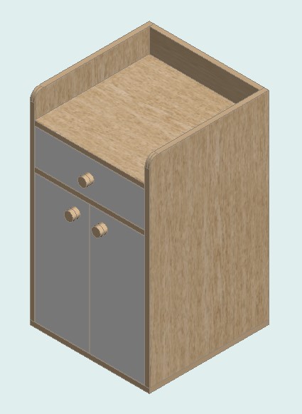 Country Oak & Warm White Shoe Cabinet