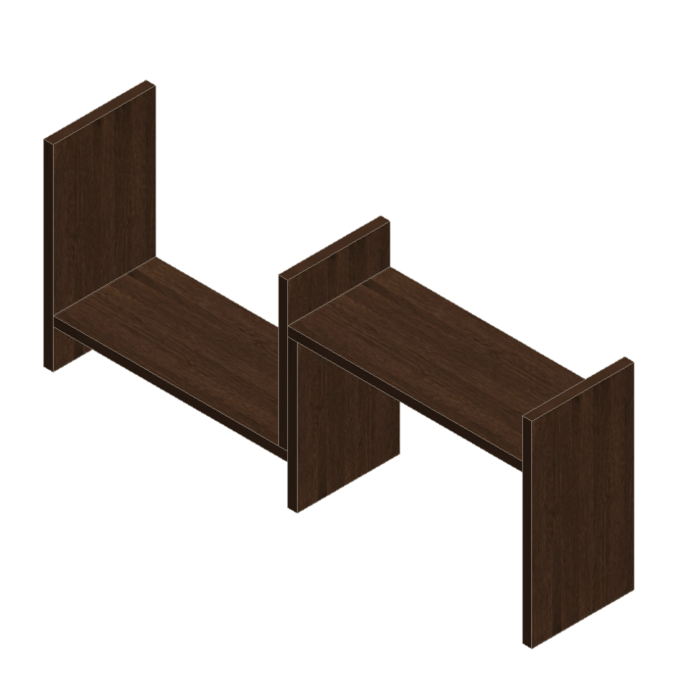 Amber Walnut Bookshelf