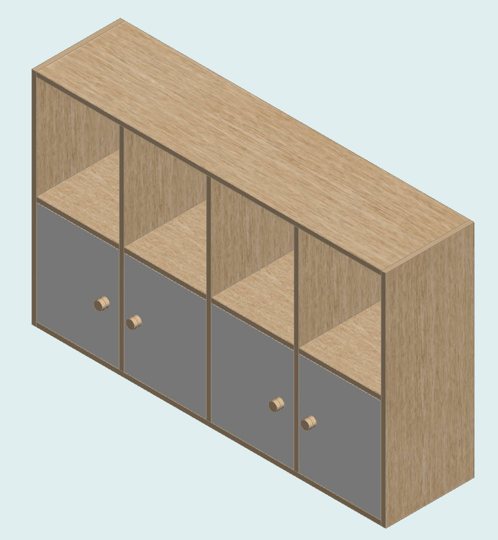 Country Oak & Warm White Bookcase