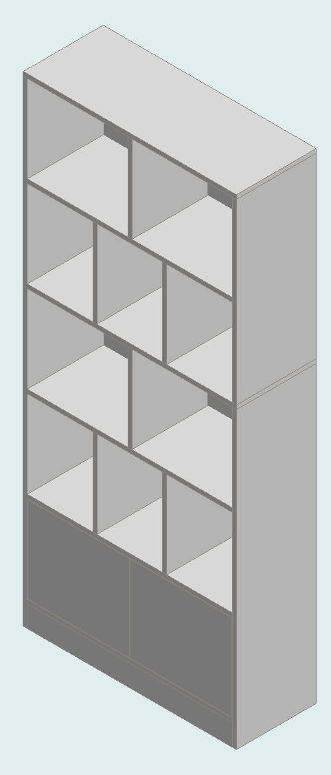 Warm White Bookcase