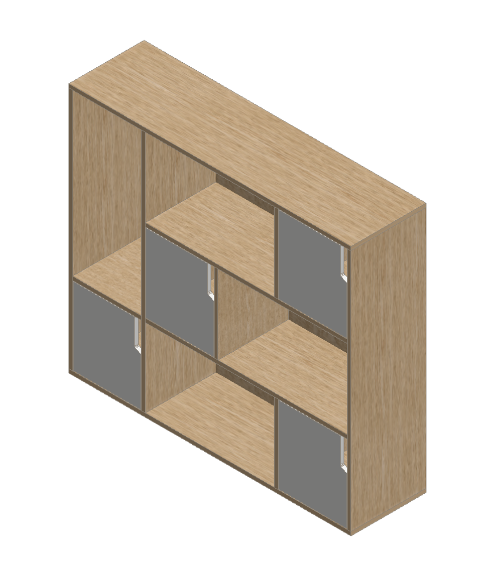 Country Oak & Warm White Dresser