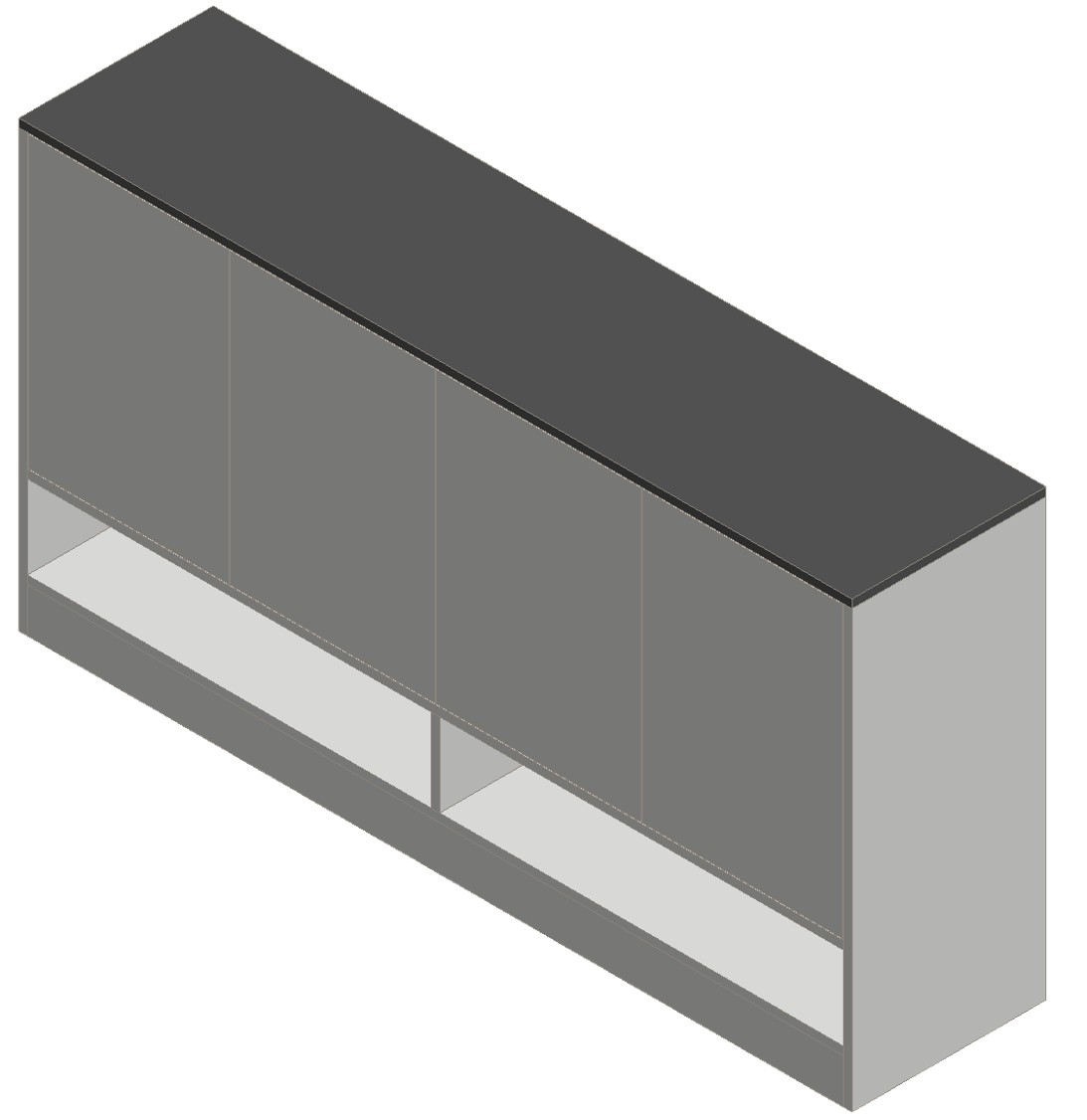 Warm White & Sky Gray Shoe Cabinet