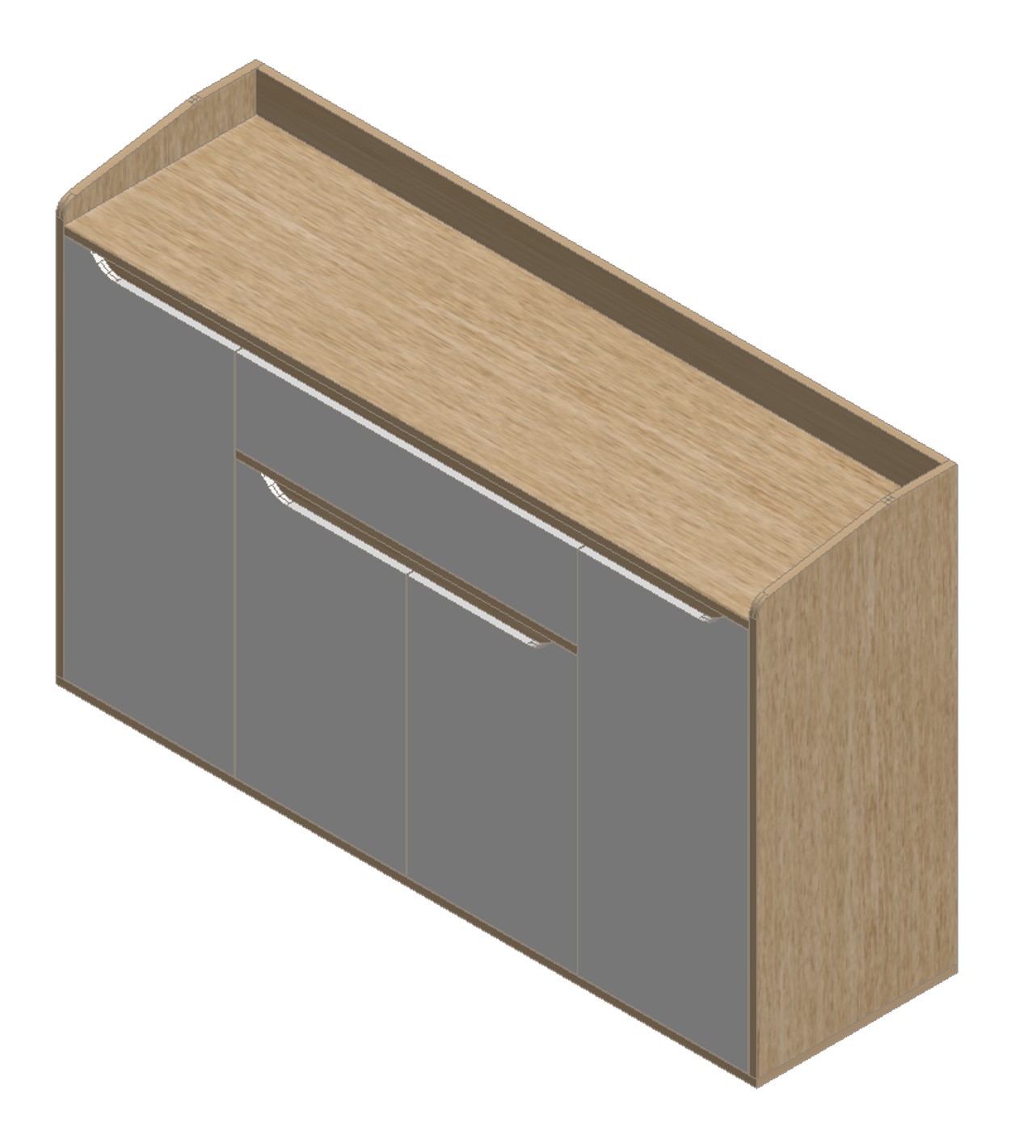 Country Oak & Warm White Shoe Cabinet