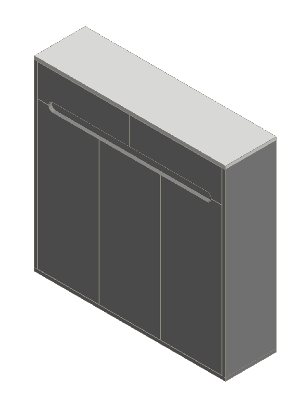 Light Gray & Warm White Shoe Cabinet