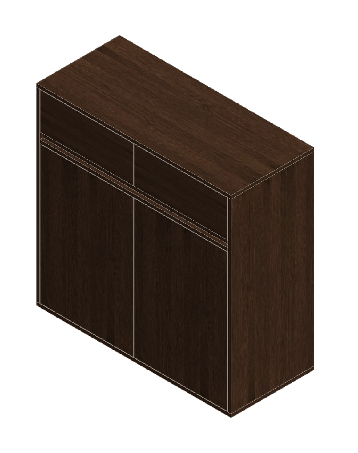 Prairie Oak Shoe Cabinet
