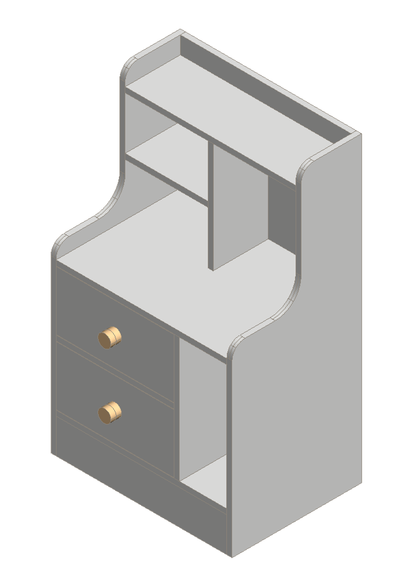 Warm White Nightstand