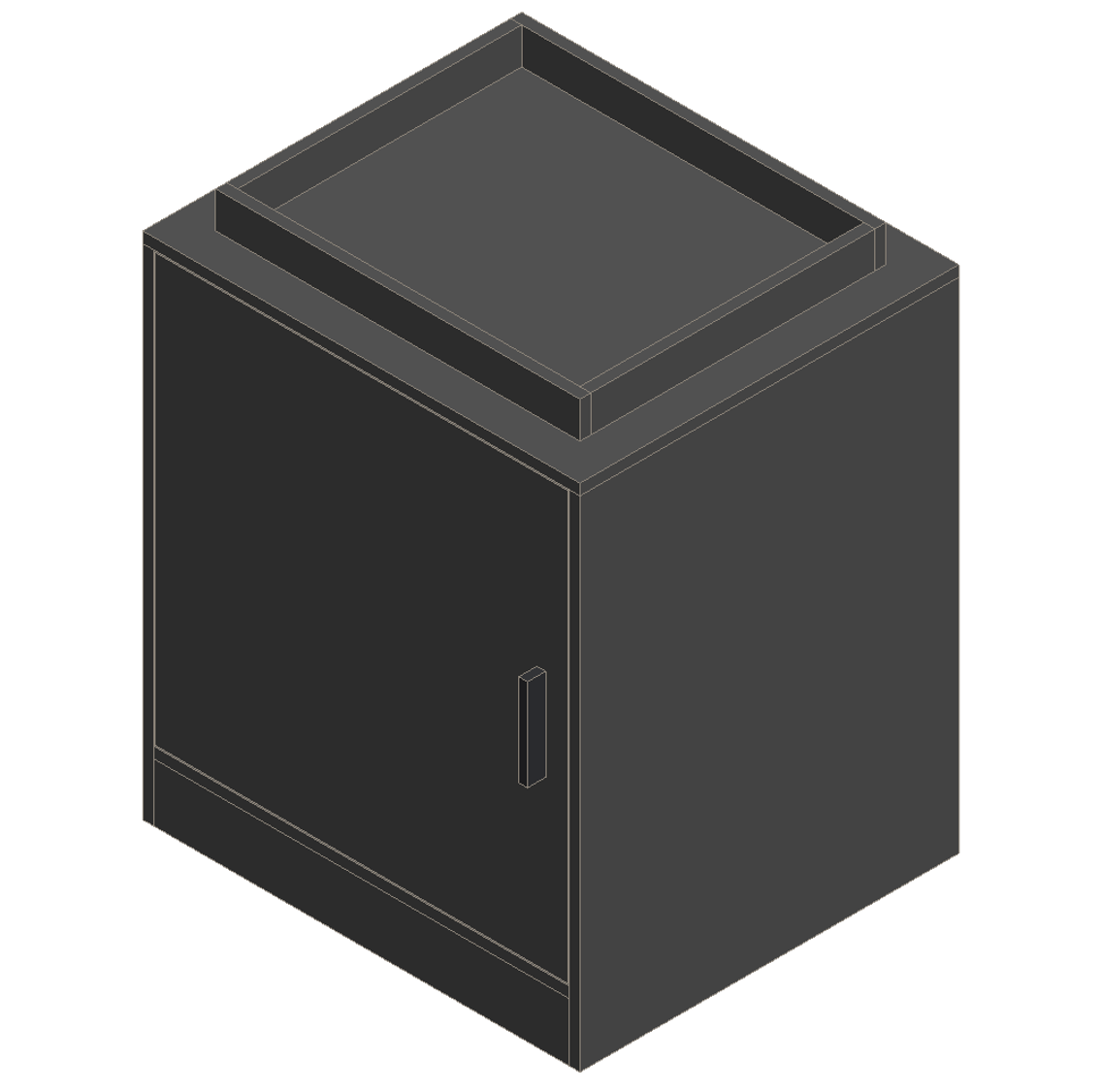 Sky Gray Tea Bar Cabinet