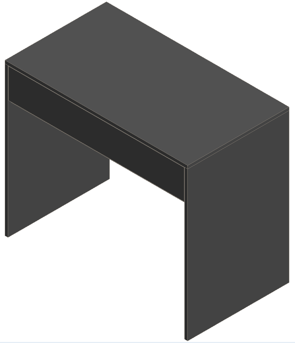 Sky Gray Writing Desk
