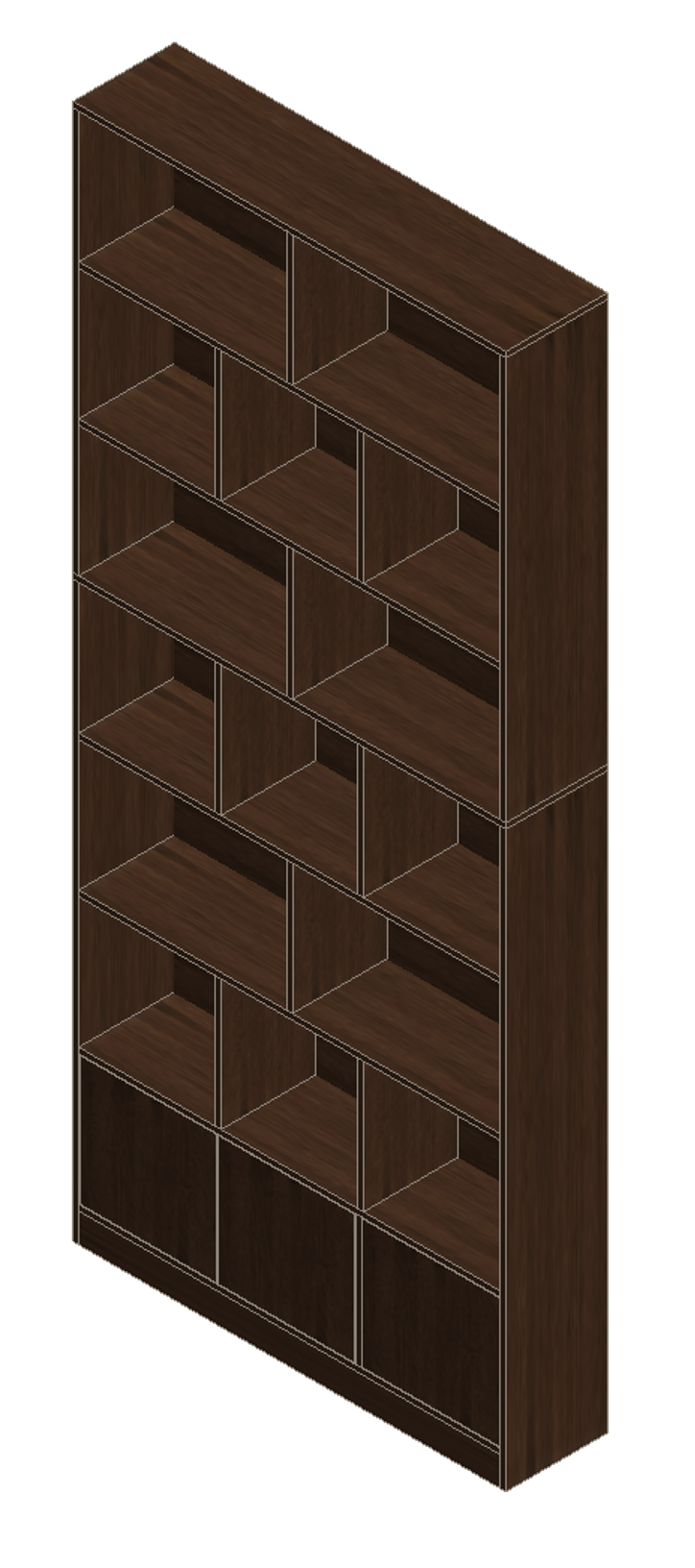 Prairie Oak Bookshelf