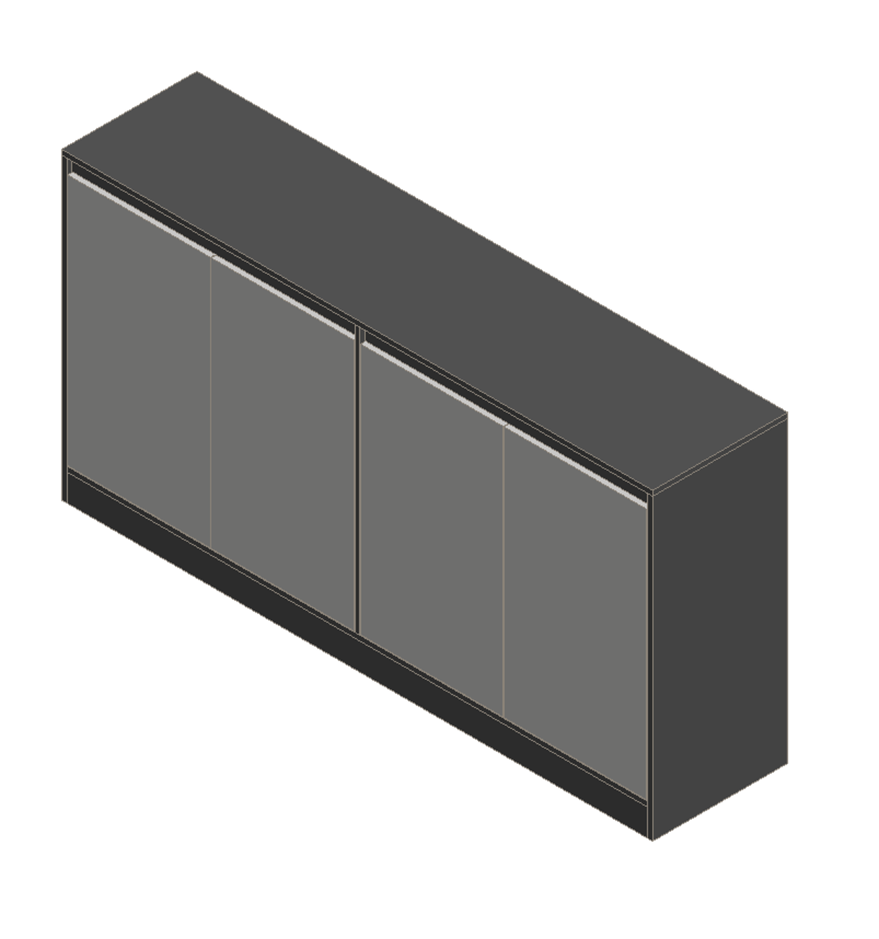 Sky Gray & Light Gray Shoe Cabinet
