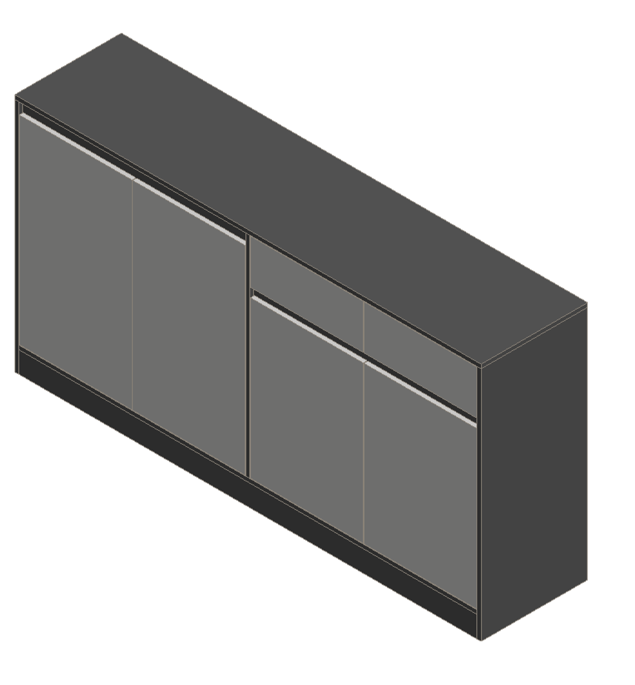 Sky Gray & Light Gray Shoe Cabinet