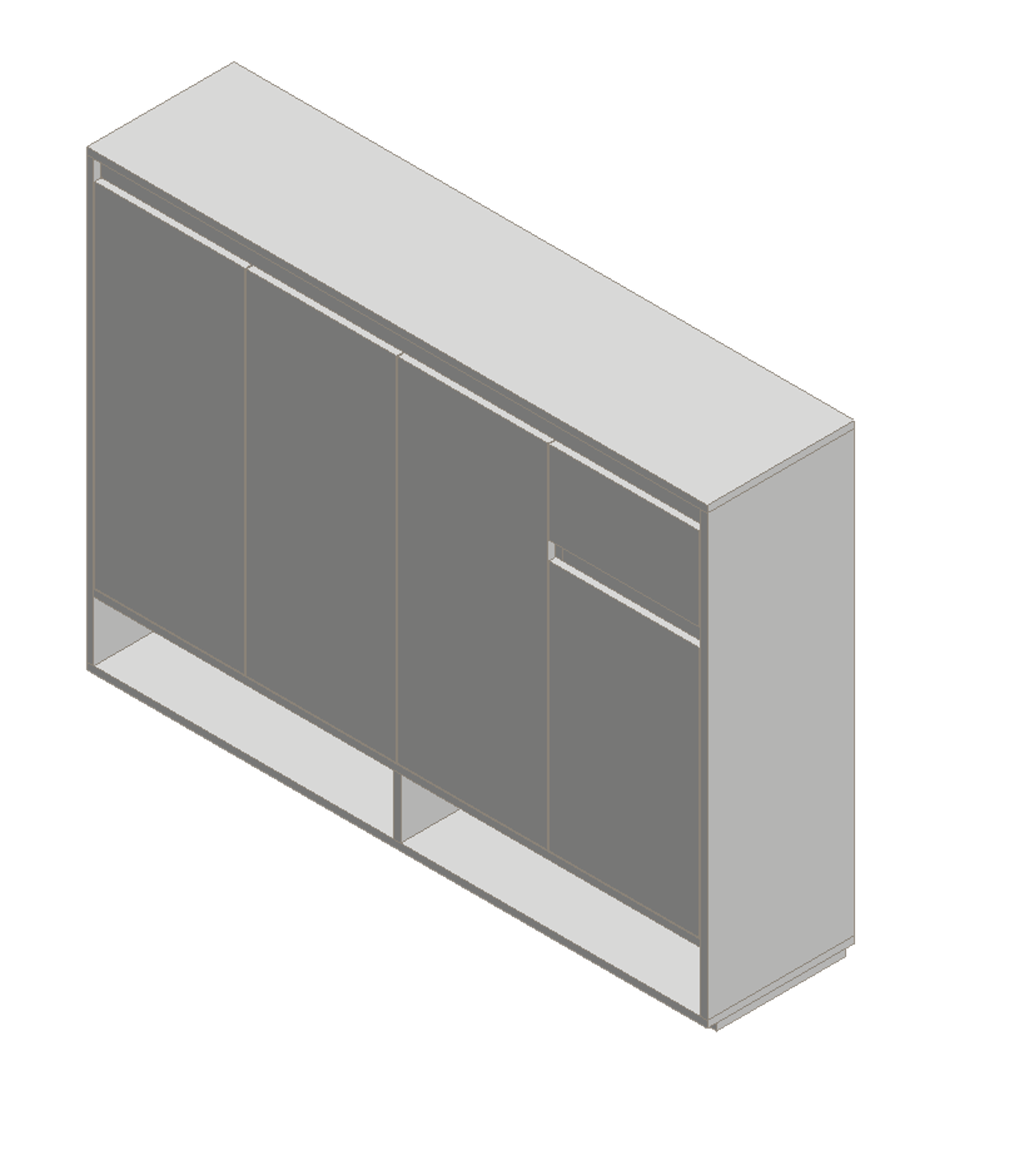 Warm White Shoe Cabinet