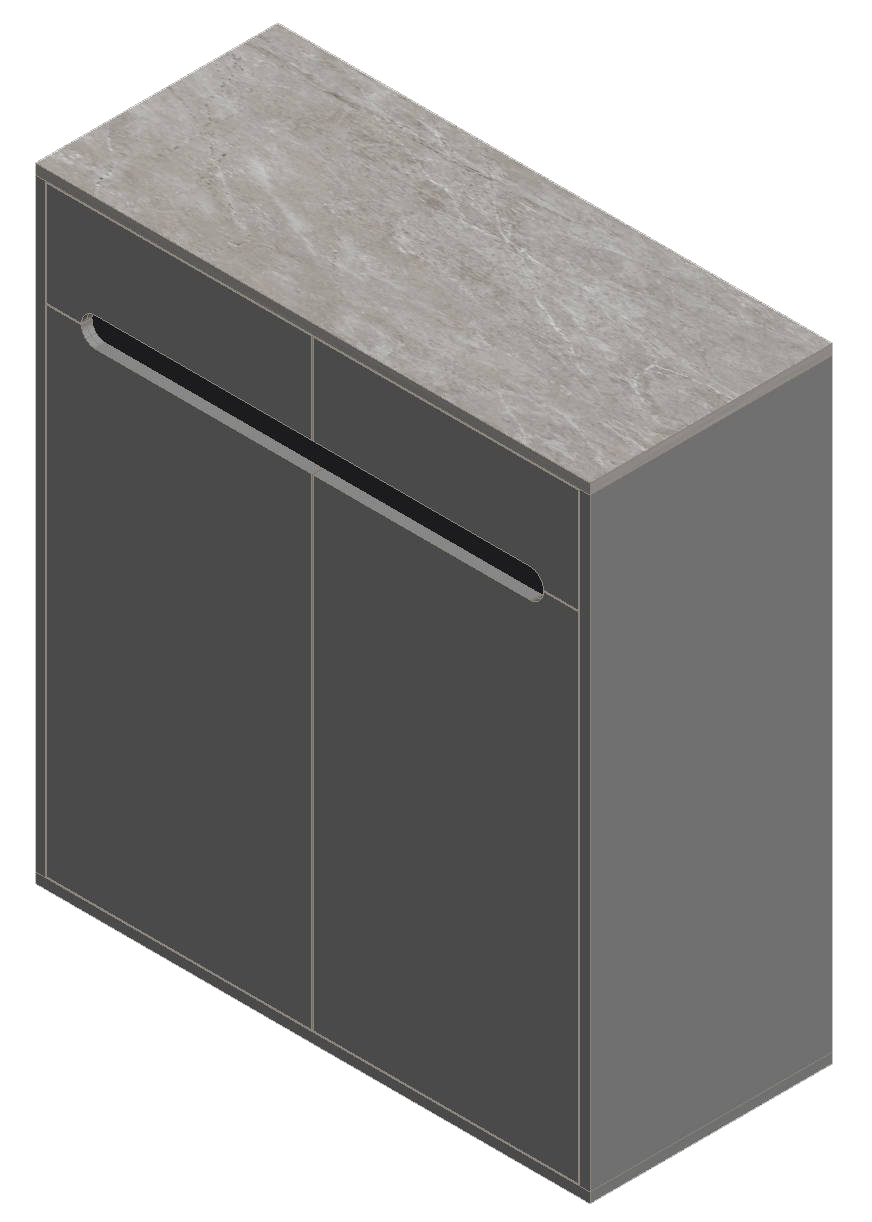 Light Gray & Black Shoe Cabinet
