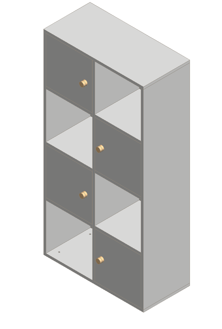 Warm White Bookcase