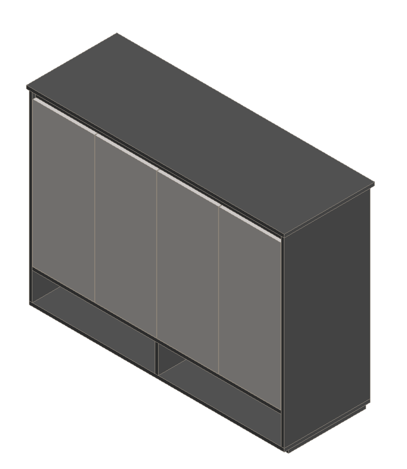 Sky Gray & Light Gray Shoe Cabinet