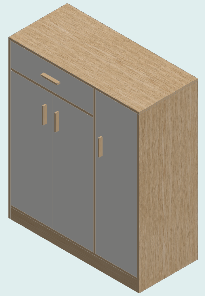 Country Oak & Warm White Sideboard