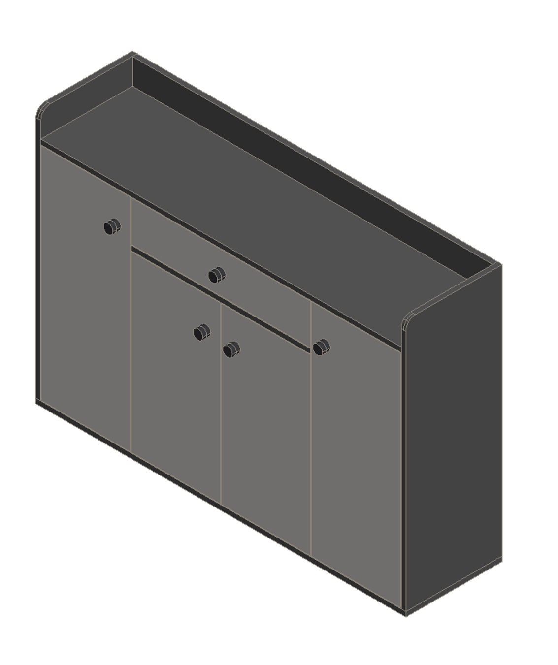Sky Gray & Light Gray Shoe Cabinet