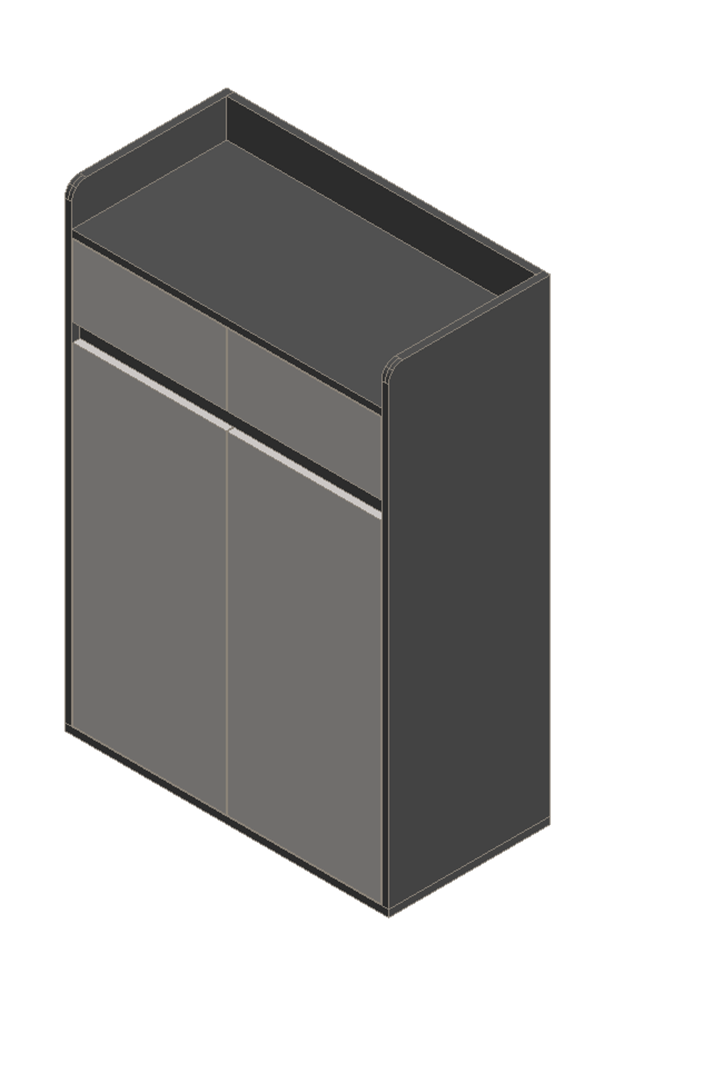 Sky Gray & Light Gray Shoe Cabinet