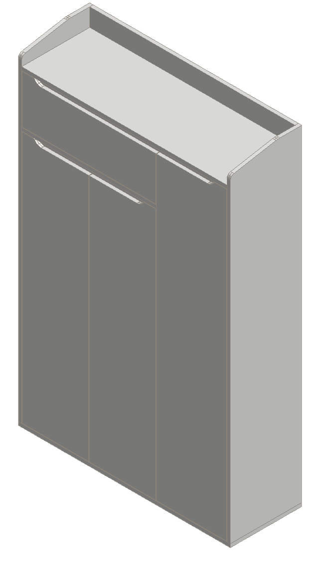 Warm White Shoe Cabinet