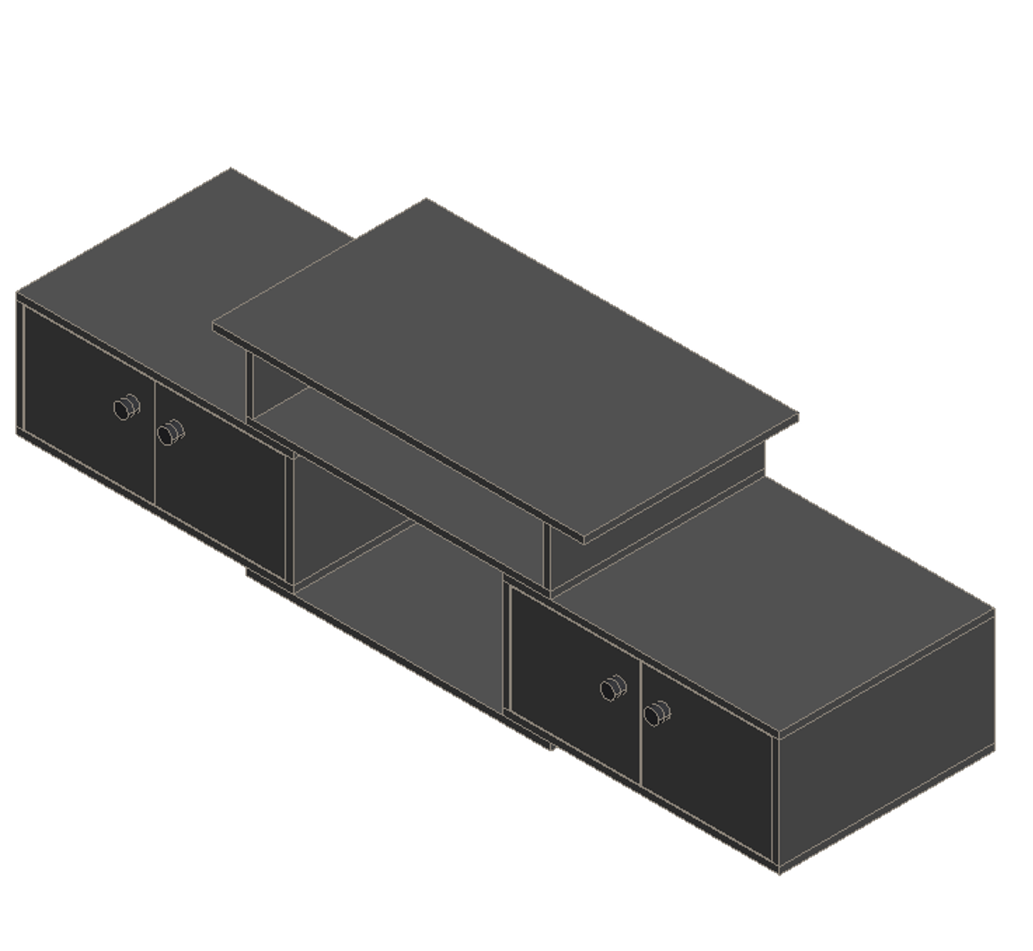 Sky Gray TV Stand