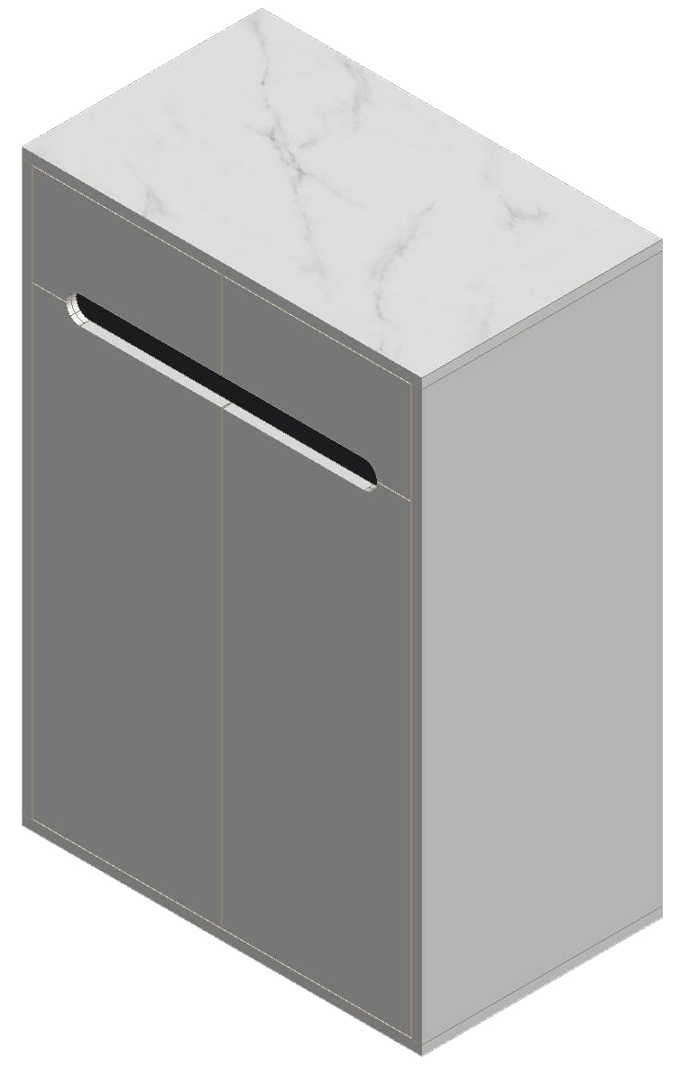 Warm White & Black Shoe Cabinet