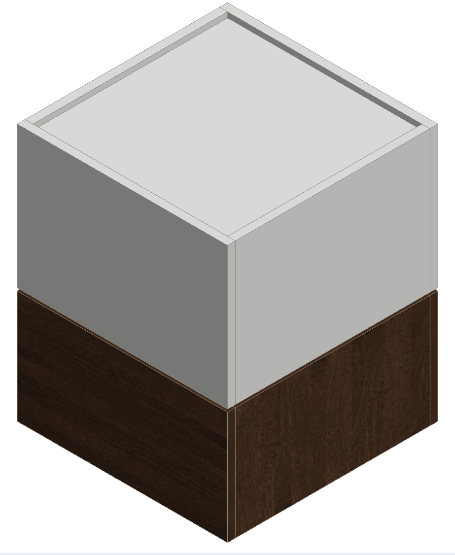 Prairie Oak & Warm White Nightstand