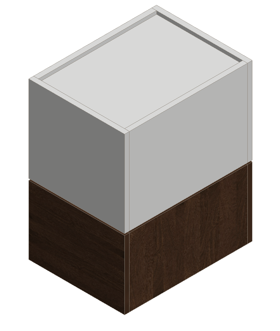 Prairie Oak & Warm White Nightstand