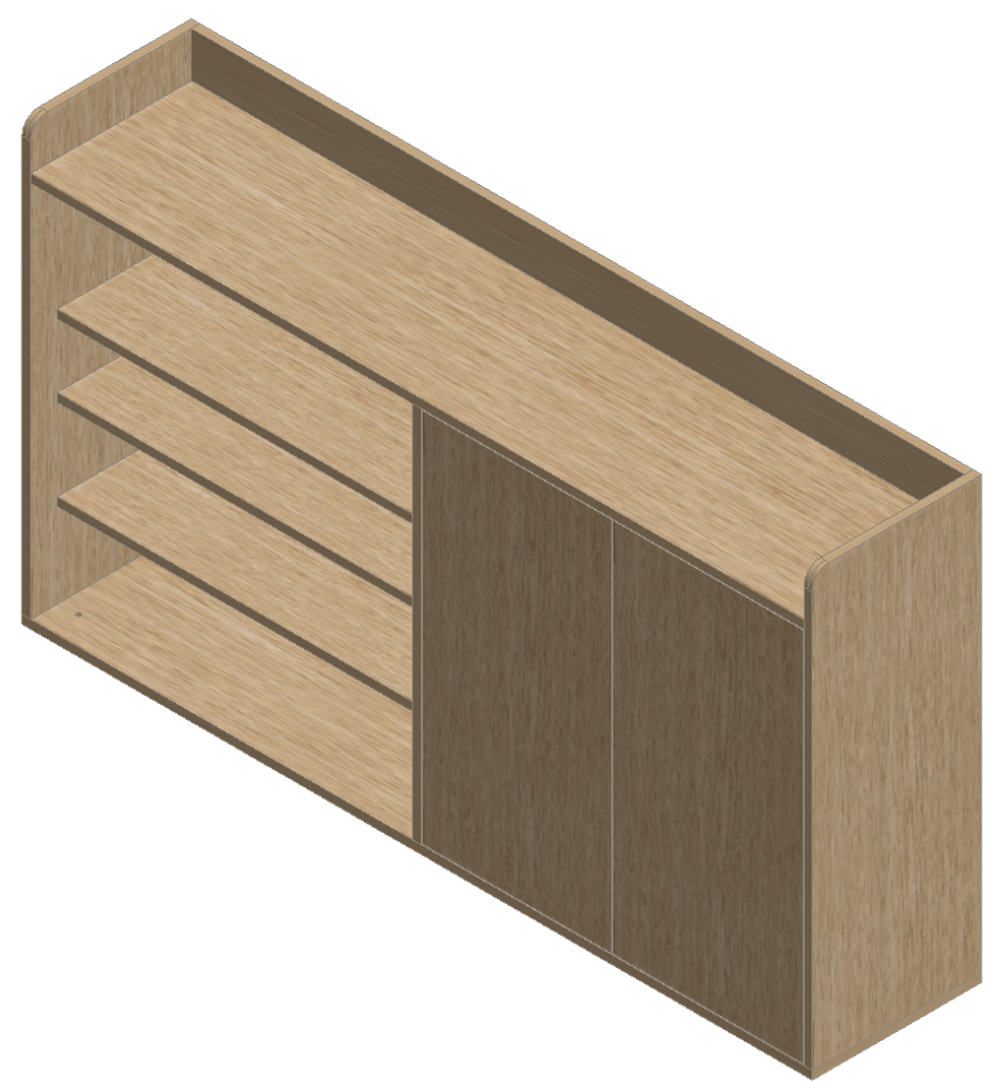 Country Oak Shoe Cabinet