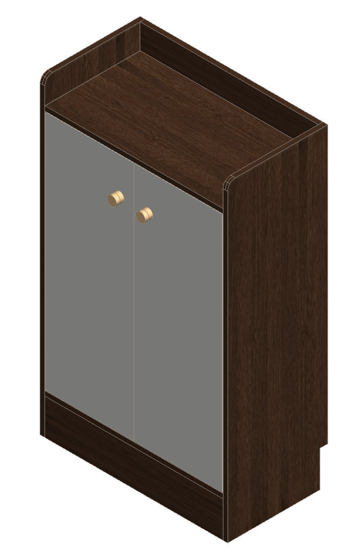 Prairie Oak & Warm White Shoe Cabinet