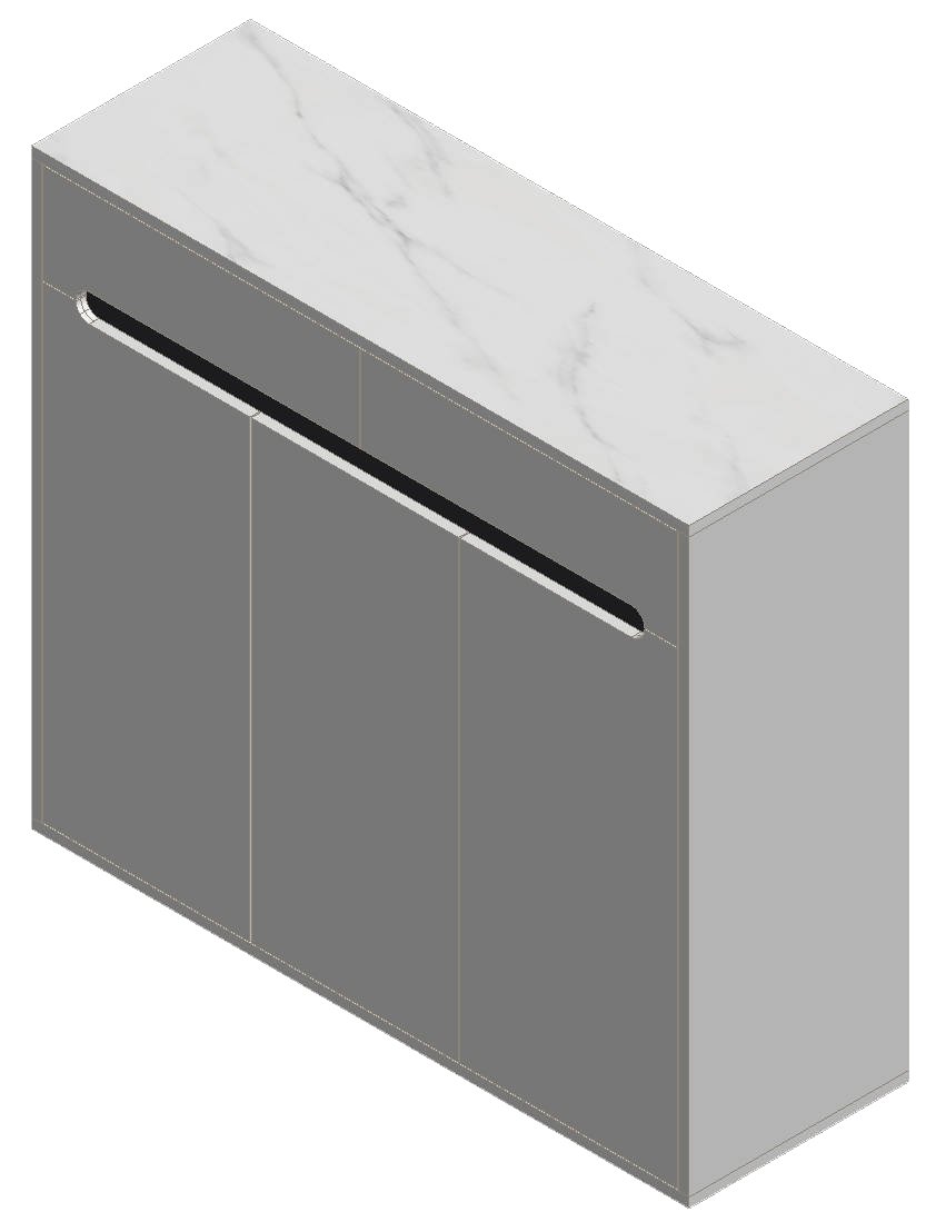 Warm White & Black Shoe Cabinet
