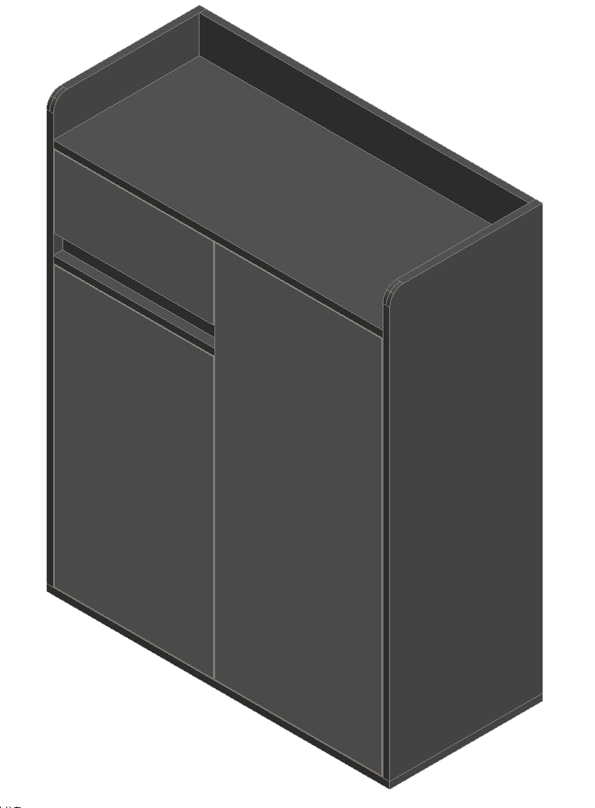 Sky Gray & Light Gray Shoe Cabinet