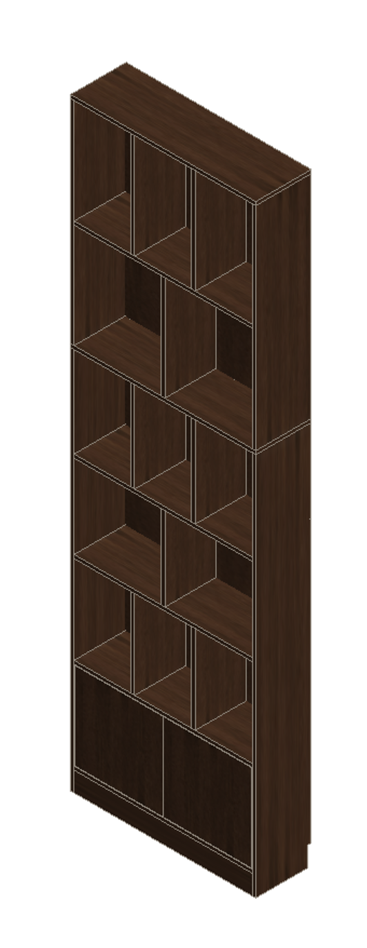 Prairie Oak Bookshelf