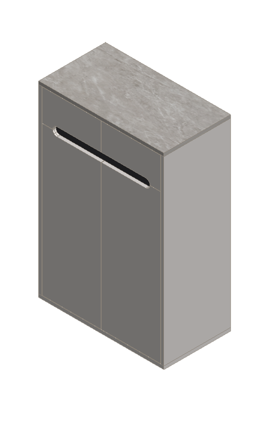 Light Gray & Black Shoe Cabinet