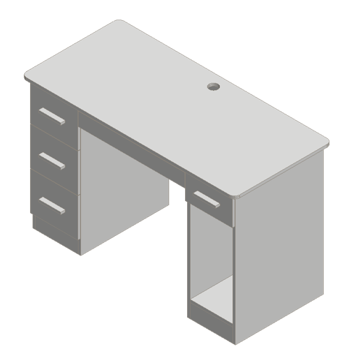Warm White Computer Desk