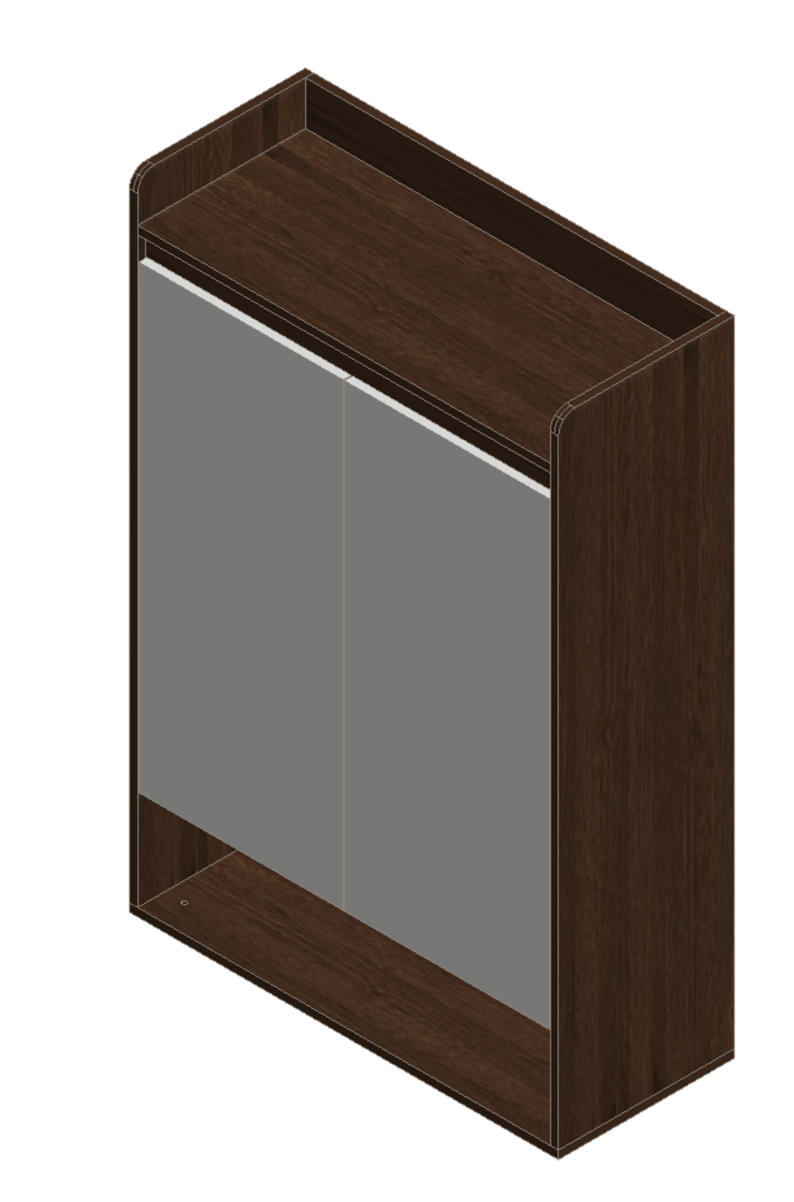 Prairie Oak & Warm White Shoe Cabinet
