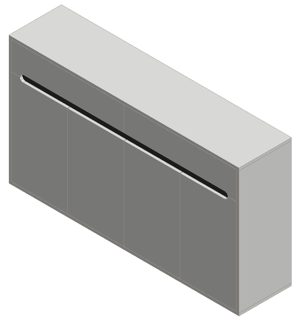 Warm White & Black Shoe Cabinet