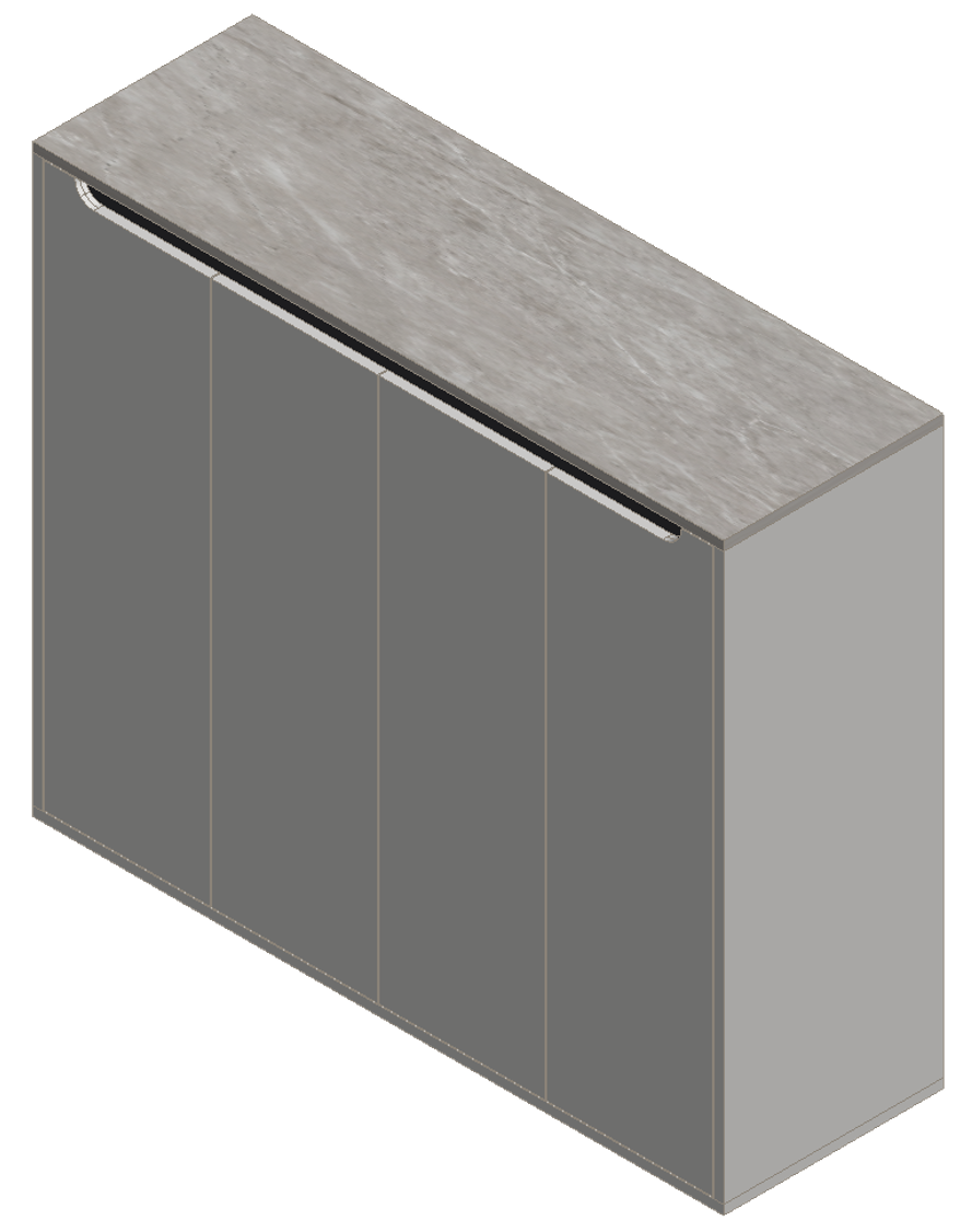 Light Gray & Black Shoe Cabinet