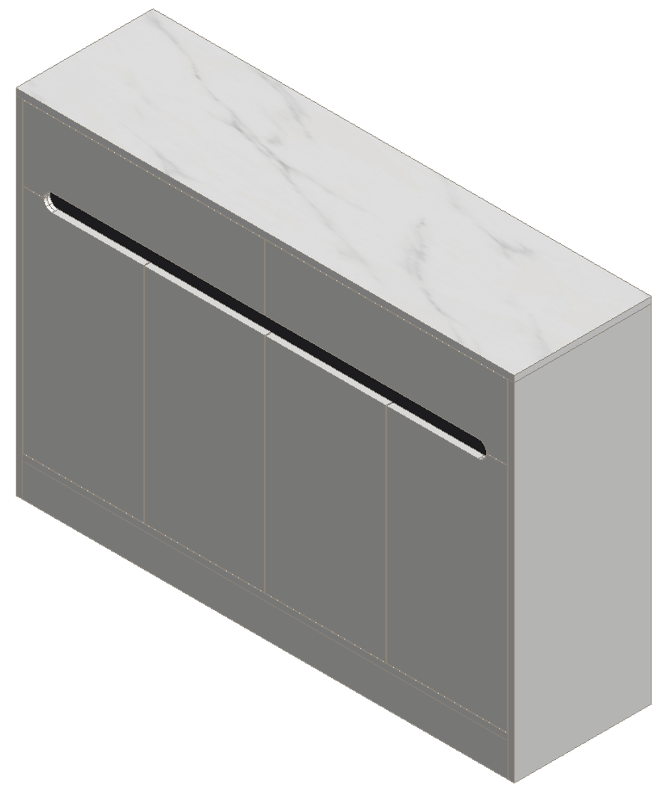 Warm White & Black Shoe Cabinet