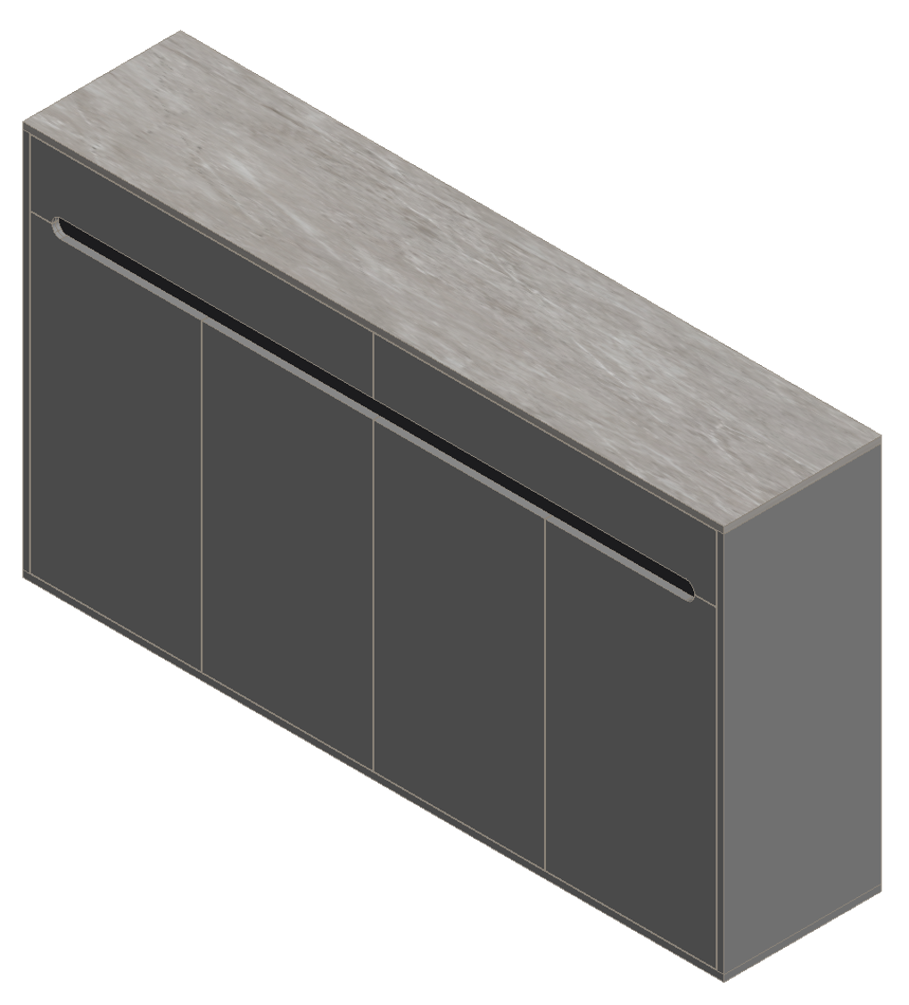 Light Gray & Brown Stone Grain Shoe Cabinet