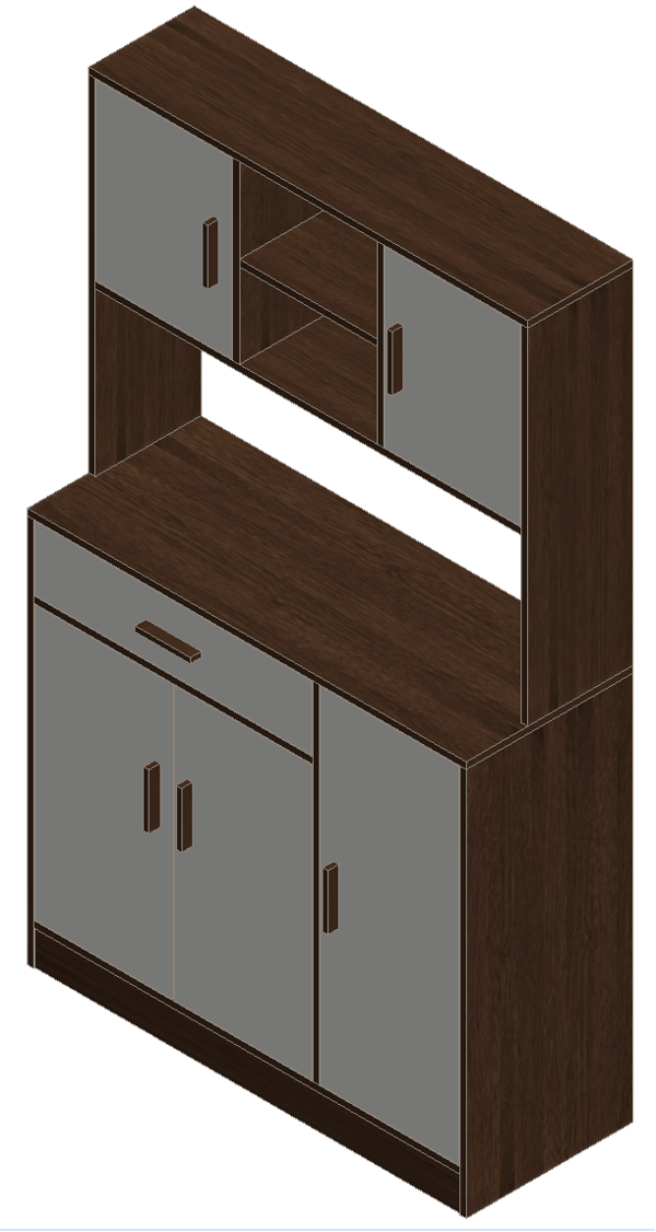Prairie Oak & Warm White Sideboard