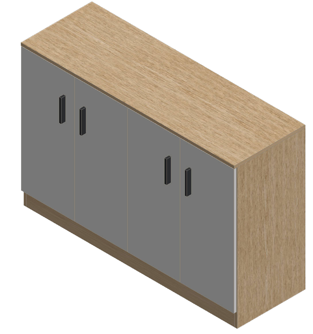 Country Oak & Warm White Sideboard