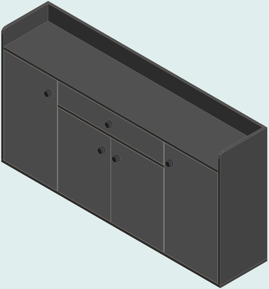 Sky Gray & Light Gray Shoe Cabinet