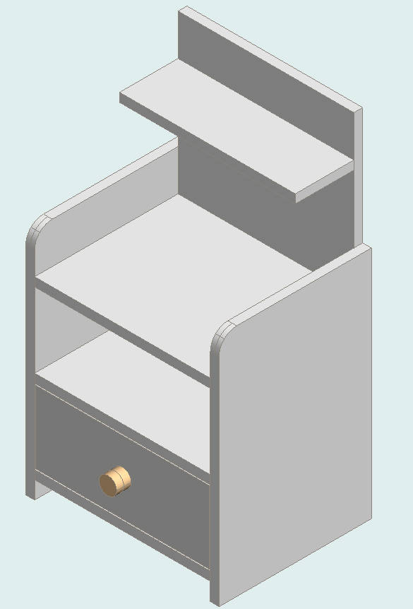 Warm White Nightstand