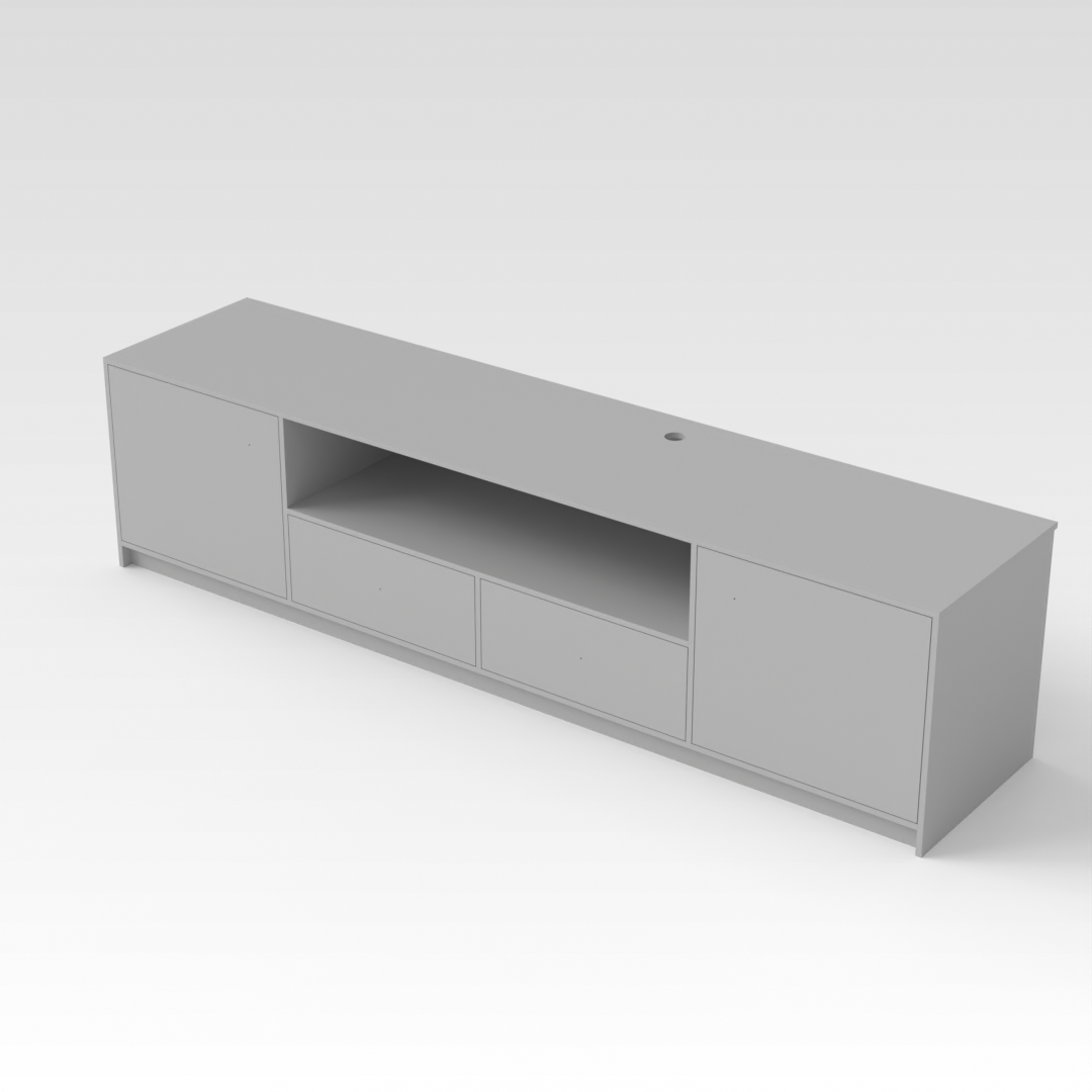 Light Gray Shoe Cabinet