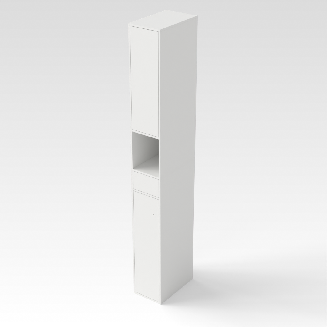 Warm White Shoe Cabinet