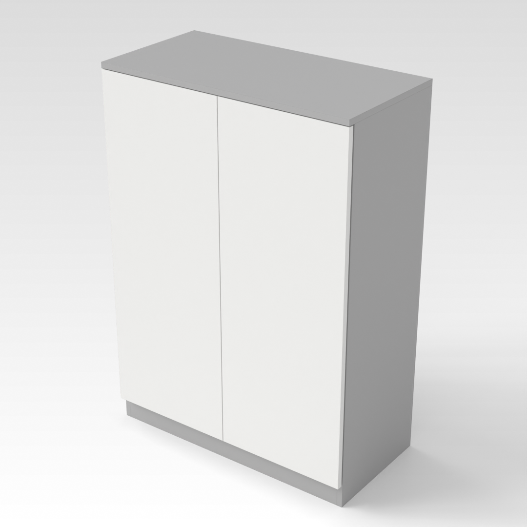 Light Gray & Warm White Shoe Cabinet