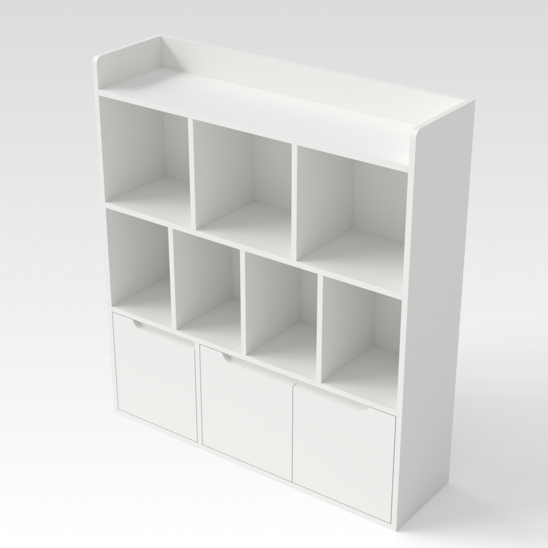 Warm White Bookcase