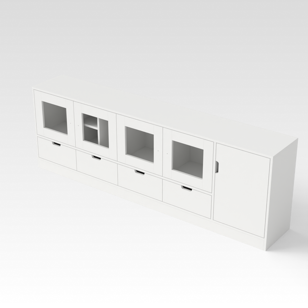 Warm White Dresser