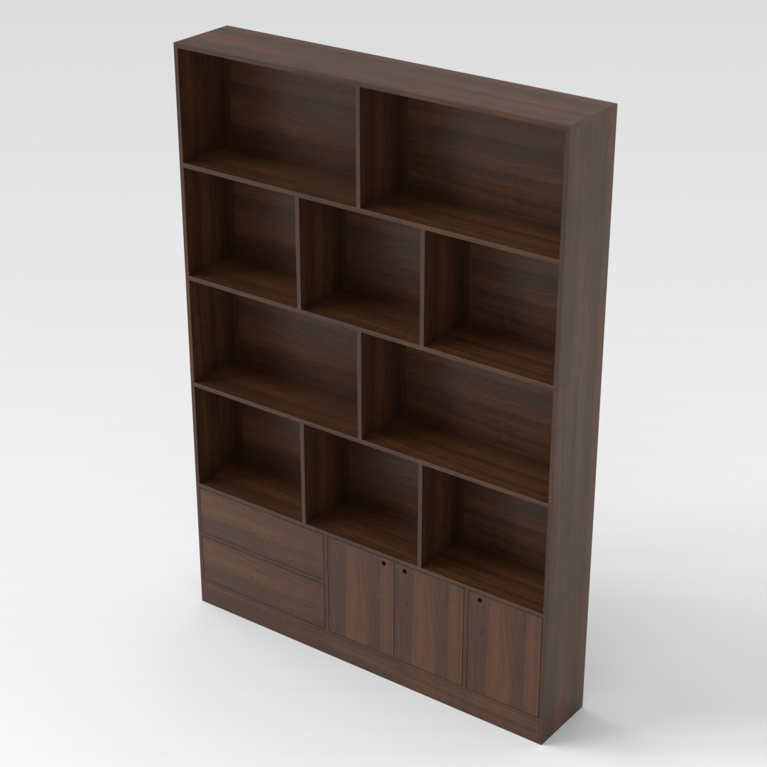 Prairie Oak Bookshelf